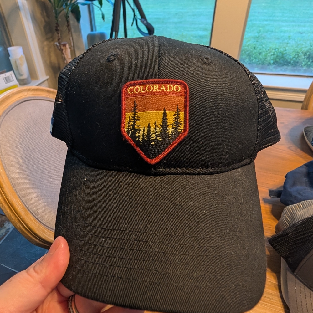 Black Colorado Patch Trucker Hat